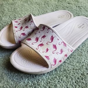 Womens size 6 Crocs slides
